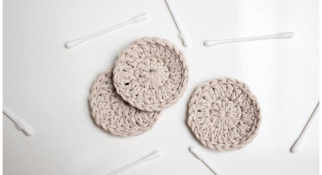 DIY gehaakte face scrubbies