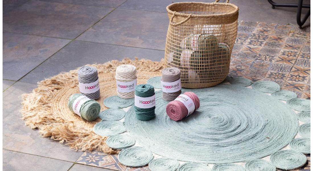 Sturdy round rug with eco-friendly Jute