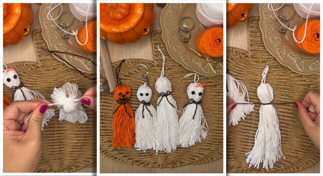 Spooky-Cute Halloween DIY: Yarn Ghosts