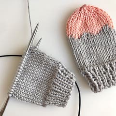 DIY knitting pattern baby mittens Acri