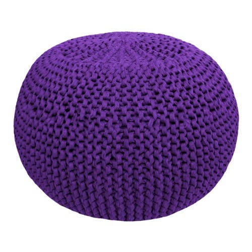 DIY Crochet & Knit Kit Zpagetti Pouf Purple Love