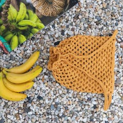 DIY Crochet Kit Drawstring Backpack Monza - Curry