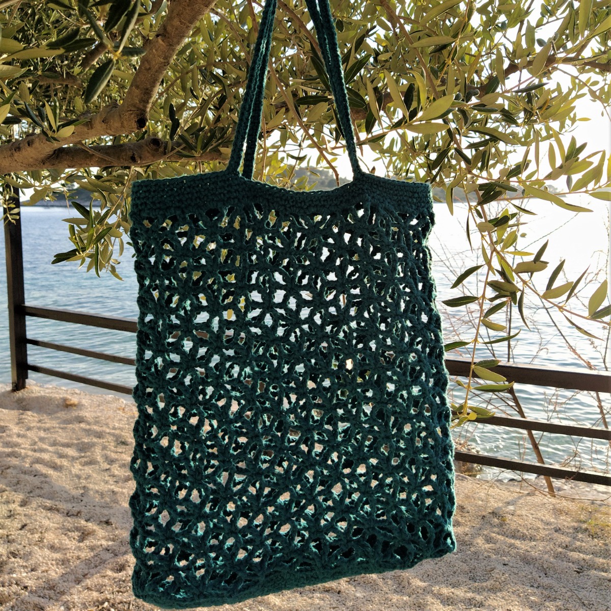 DIY Haakpatroon Gehaakte boodschappentas Trogir Hoooked