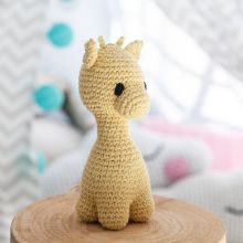 Häkelset für Amigurumi Giraffe Ziggy aus zertifiziertem Eco Barbante Baumwollgarn