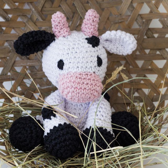DIY Crochet Pattern Cow Kirby