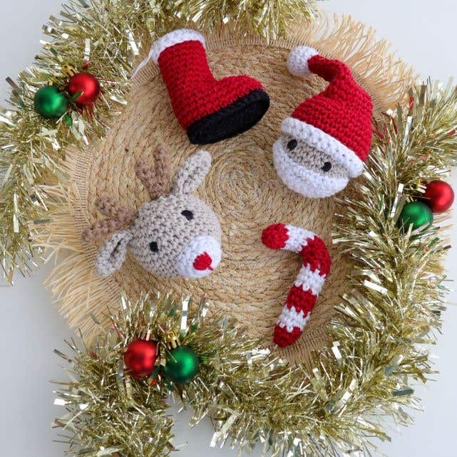DIY Kit de Crochet Adornos de Navidad