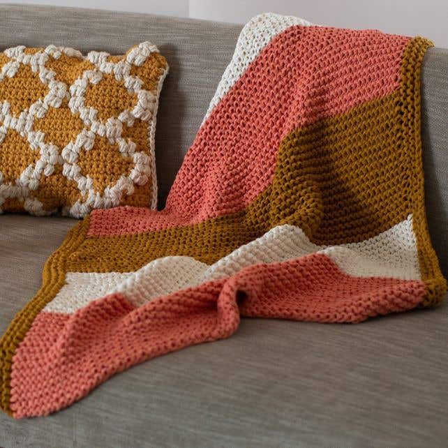 DIY Knitting Kit Lap Blanket Siurana