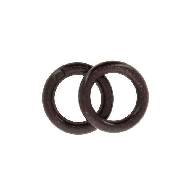 Wooden Ring Brown 56mm-10mm set of 2