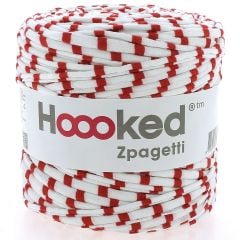 Zpagetti Cotton Yarn White and Red