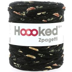 Zpagetti Cotton Yarn Black Flowers