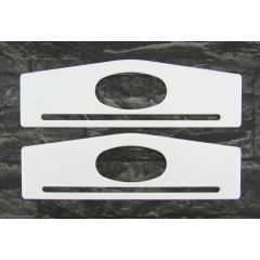 Rectangular White Handle