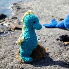 DIY Crochet Pattern Seahorse Bubbles Eco Barbante