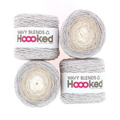 Wavy Blends Sandy Grey set 4 bollen