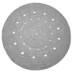 DIY Haakpakket Rond Zpagetti Vloerkleed Grijs