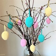 DIY Crochet pattern Easter Egg Hangers