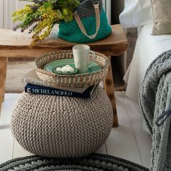 Knitting Pattern Zpagetti Pouf