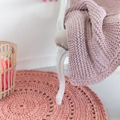DIY Crochet pattern Round Rug Volterra