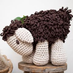DIY Crochet Kit Sheep Robby Tabaco Brown