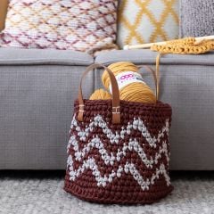 DIY Crochet Pattern Zpagetti basket Oslo