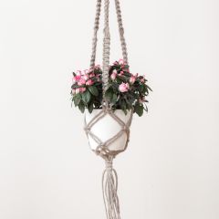 DIY Macrame Pattern Jute Hanging Basket