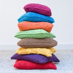 DIY Knitting Pattern RibbonXL Cushion