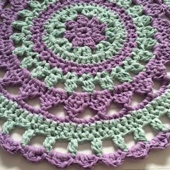 DIY Gratis Haakpatroon Mandala Vloerkleed MaritParit