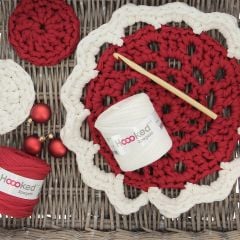 DIY Crochet Pattern X-mas Doily and Coasters