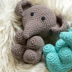 DIY Crochet kit Elephant Eco Barbante Taupe