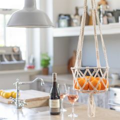 DIY Macramé Pattern Hanging Basket Capri