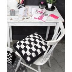 DIY Crochet Pattern Graphic Cushion