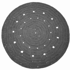 DIY Haakpakket Rond Zpagetti Vloerkleed Antraciet