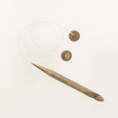 Tunische haaknaald Esdoorn 15 mm - set met verwisselbare kabel en stoppers