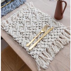 DIY Macramé Pattern Table Mat Ponza