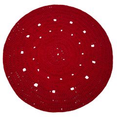 DIY Haakpakket Rond Zpagetti Vloerkleed Marsala Bordeaux