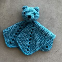 DIY Haakpakket Knuffeldoekje Beer Bo Ocean Blue
