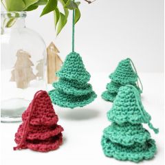 DIY Crochet Pattern Christmas Tree Hangers