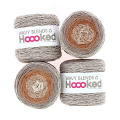 Wavy Blends Caramel Taupe set 4 bobbins