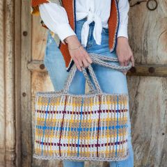 DIY Crochet Pattern Checked Bag Singapore 