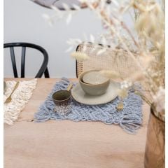 DIY Macramé Kit Table Mat Ponza Grey Mist