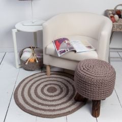 DIY Gratis Haakpatroon Rond Vloerkleed Zpagetti