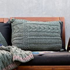DIY Knitting Pattern Cushion Sesimbra