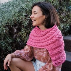 DIY Knit Pattern Poncho Marutska