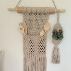 DIY Macramé Pakket Opberger Voor de Keuken Ratatouille