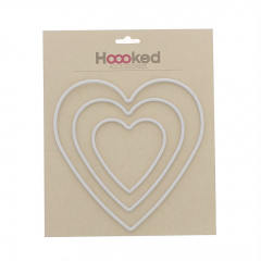 Creative set 3 Macrame Hearts