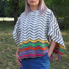 DIY Haakpatroon Poncho Ibiza