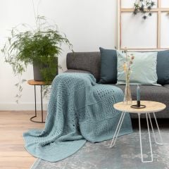 DIY Haakpakket Gehaakte deken San Francisco - Turquoise