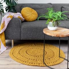 DIY Haakpakket Rond Vloerkleed Volterra - Harvest Ocre 