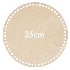 Houten Geperforeerde Ronde Basis 25 cm