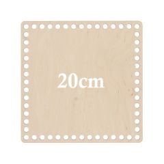 Houten Geperforeerde Vierkanten Basis 20 cm