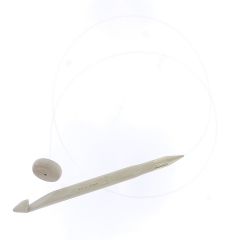 Shirotake Tunische Haaknaald 12 mm Met Flexibele Kabel 80 cm